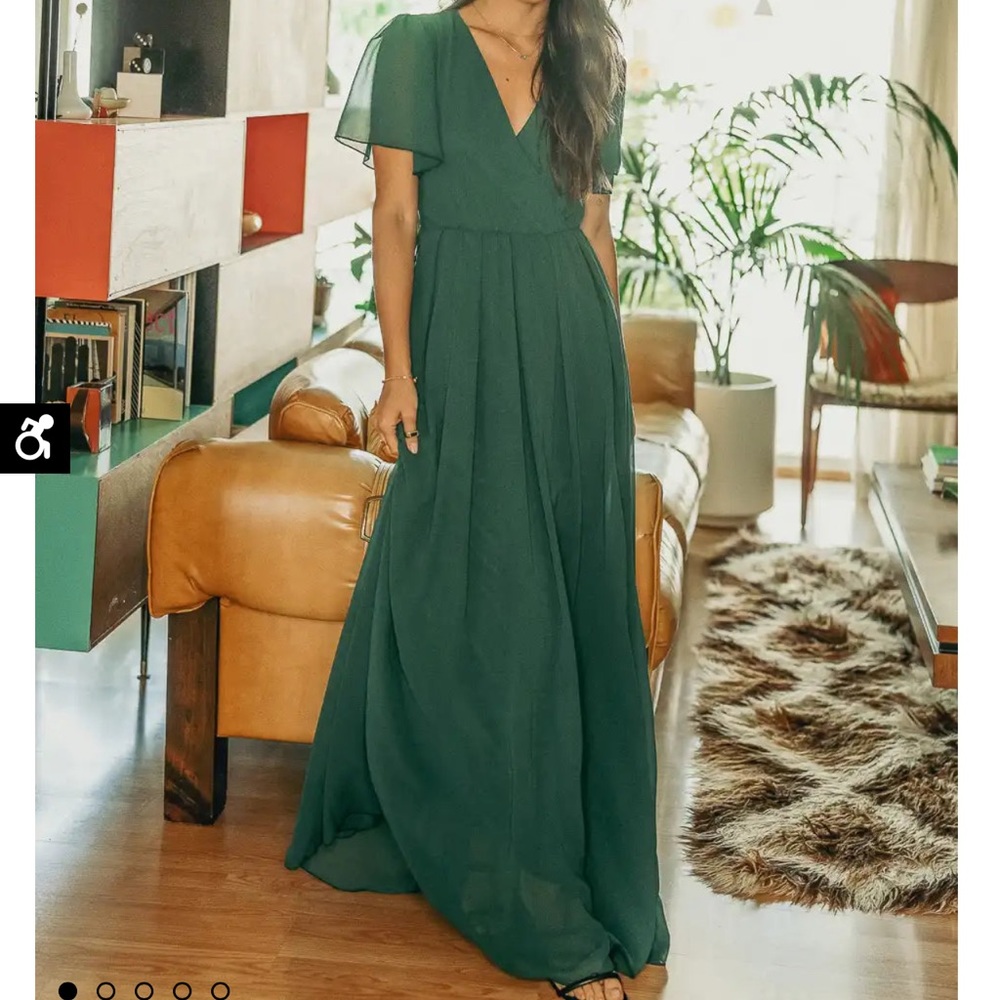 Bohme Josie maxi dress. Emerald green.